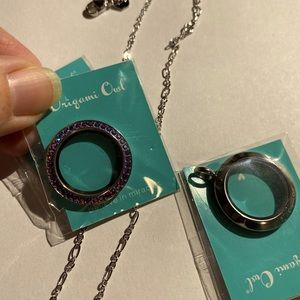 Origami Owl medium locket set